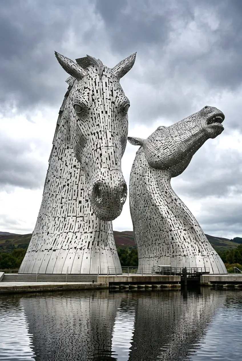 The Kelpies sculpture, Falkirk, Scotland